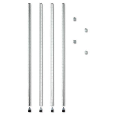 Picture of Stackable Posts For Wire Shelving, 36" High, Silver, 4/PackALE-SW59PO36SR