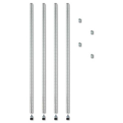 Picture of Stackable Posts For Wire Shelving, 36" High, Silver, 4/PackALE-SW59PO36SR