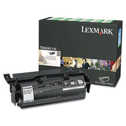 Picture of T650A11A Return Program Toner, 7,000 Page-Yield, BlackLEX-T650A11A