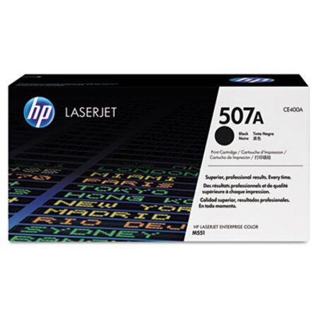 Picture of HP 507A, (CE400A) Black Original LaserJet Toner CartridgeHEW-CE400A