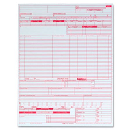 Picture of UB04 Hospital Insurance Claim Form, 8 1/2 x 11, Laser Printer, 2500 FormsTOP-59870R