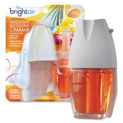 Picture of Electric Scented Oil Air Freshener Warmer and Refill Combo, Hawaiian Blossoms and Papaya, 0.67 ozBRI-900254EA