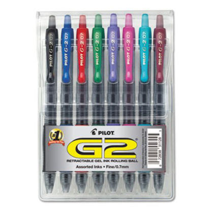 Picture of G2 Premium Gel Pen, Retractable, Fine 0.7 mm, Assorted Ink and Barrel Colors, 8/PackPIL-31128