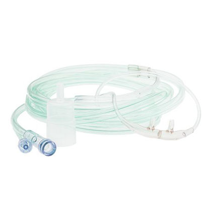 Picture of ETCO2 Nasal Sampling Cannula with O2 Delivery With Oxygen Delivery Adult Straight Prong / NonFlared Tip301-P3600EA