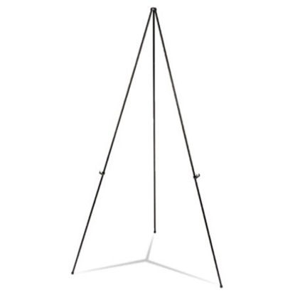 Picture of Heavy-Duty Instant Setup Foldaway Easel, Adjusts 25" - 63" High, Aluminum, BlackUNV-43027