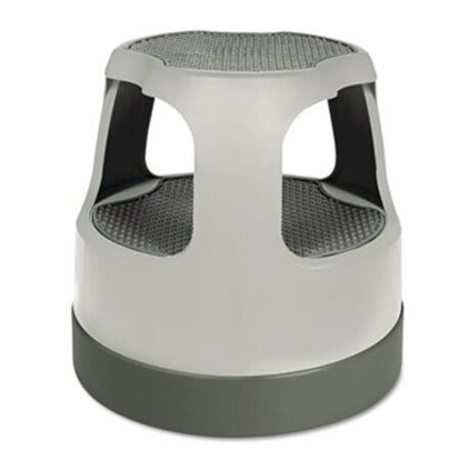 Picture of Scooter Stool, Round, 2-Step, 15", Step and Lock Wheels, 300 lb Capacity, GrayCRA-50011PK82