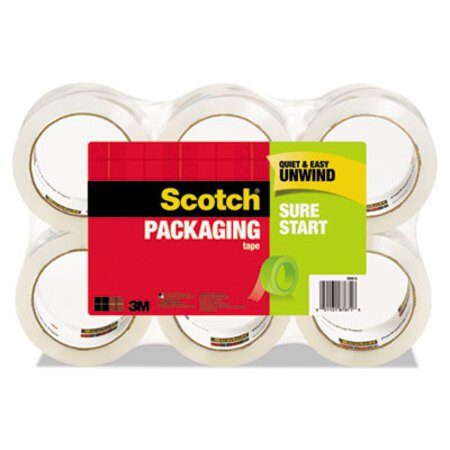 Picture of Sure Start Packaging Tape, 3" Core, 1.88" x 54.6 yds, Clear, 6/PackMMM-35006