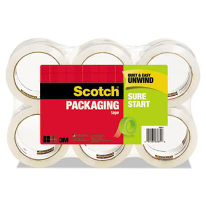 Picture of Sure Start Packaging Tape, 3" Core, 1.88" x 54.6 yds, Clear, 6/PackMMM-35006