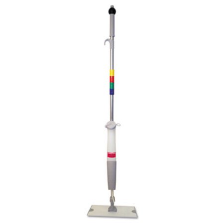 Picture of Bucketless Microfiber Mop System, 5 x 18 Blue Microfiber Head, 59" Gray Aluminum/Polypropylene HandleBWK-BWMS16MFM