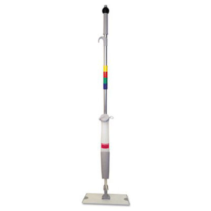 Picture of Bucketless Microfiber Mop System, 5 x 18 Blue Microfiber Head, 59" Gray Aluminum/Polypropylene HandleBWK-BWMS16MFM