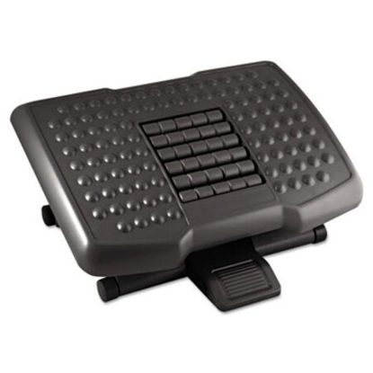 Picture of Premium Adjustable Footrest with Rollers, Plastic, 18w x 13d x 4h, BlackKTK-FR750