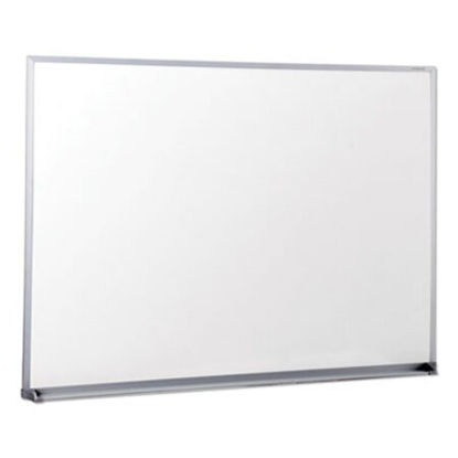 Picture of Dry Erase Board, Melamine, 48 x 36, Satin-Finished Aluminum FrameUNV-43624