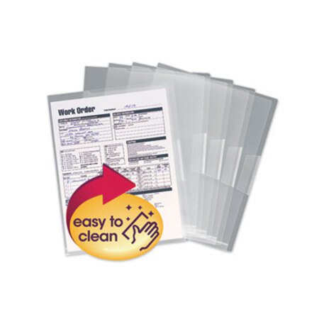 Picture of Poly Translucent Project Jackets, Letter Size, Clear, 5/PackSMD-85751