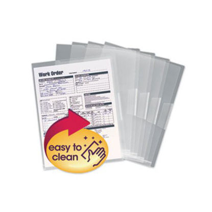 Picture of Poly Translucent Project Jackets, Letter Size, Clear, 5/PackSMD-85751