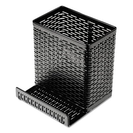 Picture of Urban Collection Punched Metal Pencil Cup/Cell Phone Stand, 3 1/2 x 3 1/2, BlackAOP-ART20014