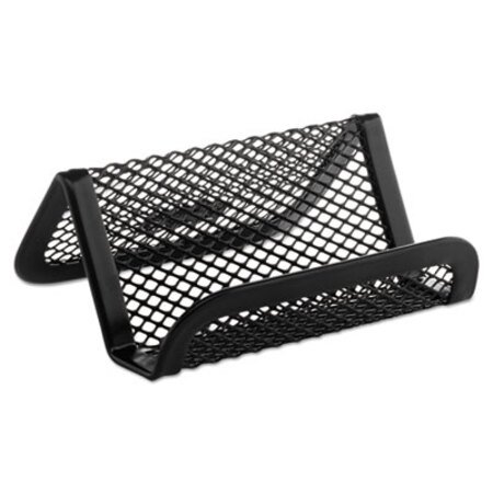 Picture of Mesh Business Card Holder, Holds 50 2.25 x 4 Cards, 3.75 x 2.88 x 1.75, Metal Mesh, BlackROL-22251ELD