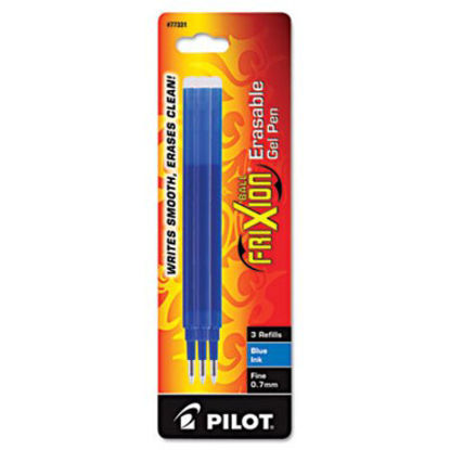 Picture of Refill for Pilot FriXion Erasable, FriXion Ball, FriXion Clicker and FriXion LX Gel Ink Pens, Fine Point, Blue Ink, 3/PackPIL-77331