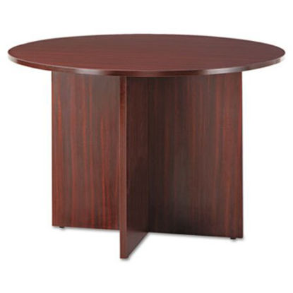 Picture of Alera Valencia Round Conference Table w/Legs, 29 1/2h x 42 dia., MahoganyALE-VA7142MY