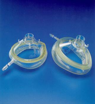 Picture of Anesthesia Mask Vital Signs® Elongated Style Pediatric Size 3 Without Hook Ring5231EU