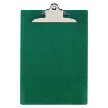 Picture of Recycled Plastic Clipboard with Ruler Edge, 1" Clip Cap, 8.5 x 11 Sheet, GreenSAU-21604