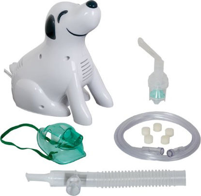 Picture of Roscoe Medical Compressor Nebulizer System Small Volume 5 mL Medication Cup Pediatric Aerosol Mask DeliveryNEB-DOG