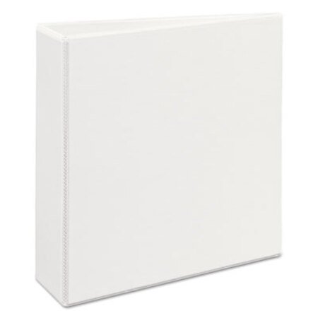 Picture of Heavy-Duty View Binder with DuraHinge, One Touch EZD Rings and Extra-Wide Cover, 3 Ring, 3" Capacity, 11 x 8.5, White, (1321)AVE-01321