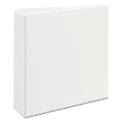 Picture of Heavy-Duty View Binder with DuraHinge, One Touch EZD Rings and Extra-Wide Cover, 3 Ring, 3" Capacity, 11 x 8.5, White, (1321)AVE-01321