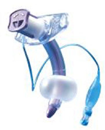 Picture of Tracheostomy Tube Portex® Blue Line Ultra® Fenestrated Size 9 Cuffed100/817/090