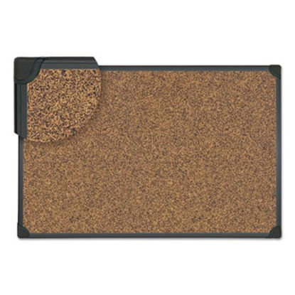 Picture of Tech Cork Board, 48 x 36, Cork, Black FrameUNV-43023