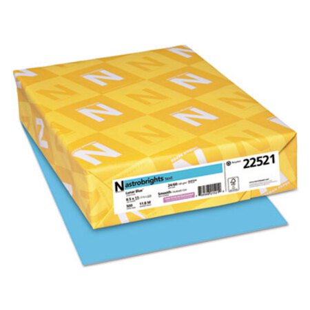 Picture of Color Paper, 24 lb, 8.5 x 11, Lunar Blue, 500 Sheets/ReamWAU-22521