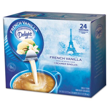 Picture of Flavored Liquid Non-Dairy Coffee Creamer, French Vanilla, 0.4375 oz Cup, 24/BoxITD-100681