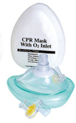 Picture of CPR Resuscitation Mask McKesson Filter and O2 Inlet Mask830046