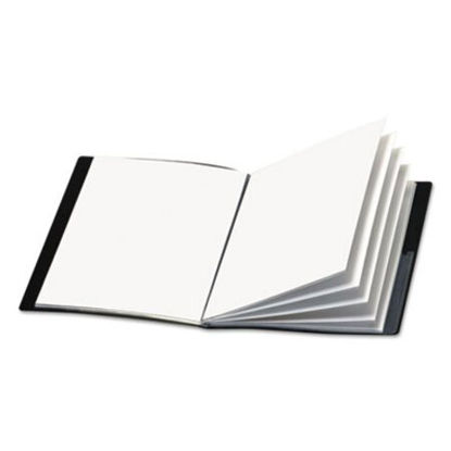 Picture of ShowFile Display Book w/Custom Cover Pocket, 24 Letter-Size Sleeves, BlackCRD-50232