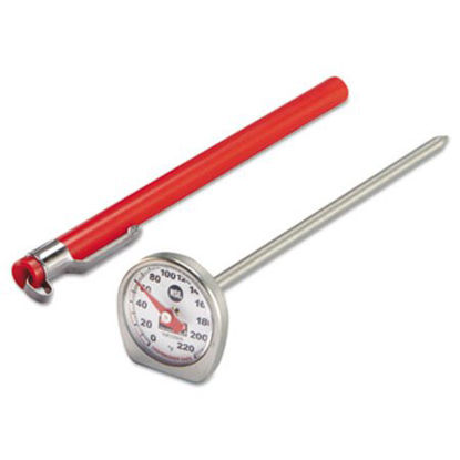 Picture of Dishwasher-Safe Industrial-Grade Analog Pocket Thermometer, 0F to 220FPEL-THP220DS