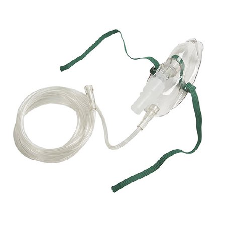 Picture of Oxygen Mask with ETCO2 Monitoring Full Face Style Adult Adjustable Head Strap80000760