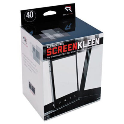 Picture of ScreenKleen Alcohol-Free Wet Wipes, Cloth, 5 x 5, 40/BoxREA-RR1391