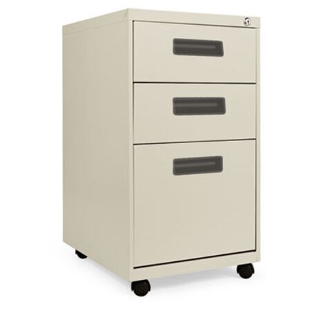 Picture of Three-Drawer Metal Pedestal File, 14.96w x 19.29d x 27.75h, PuttyALE-PABBFPY