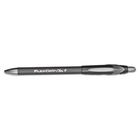 Picture of FlexGrip Elite Ballpoint Pen, Retractable, Fine 0.8 mm, Black Ink, Black Barrel, DozenPAP-85582
