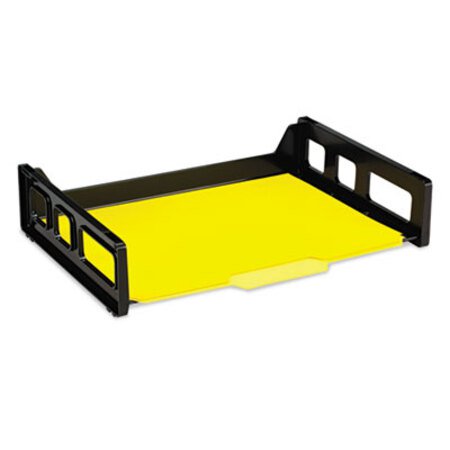 Picture of Recycled Side Load Desk Tray, 1 Section, Letter Size Files, 13.19" x 9" x 2.75", BlackOIC-26052