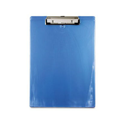 Picture of Plastic Clipboard, 0.5" Capacity, 8.5 x 11 Sheets, Ice BlueSAU-00439