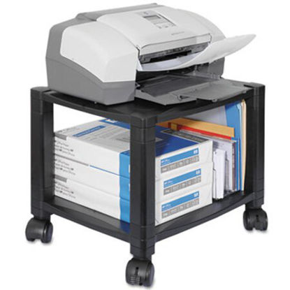 Picture of Mobile Printer Stand, Two-Shelf, 17w x 13.25d x 14.13h, BlackKTK-PS510