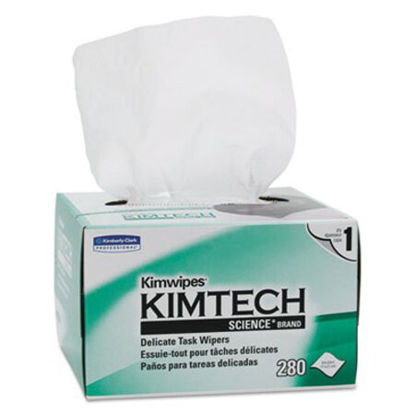 Picture of Kimwipes, Delicate Task Wipers, 1-Ply, 4 2/5 x 8 2/5, 280/Box,16800/CtKCC-34155CT