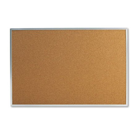 Picture of Bulletin Board, Natural Cork, 36 x 24, Satin-Finished Aluminum FrameUNV-43613