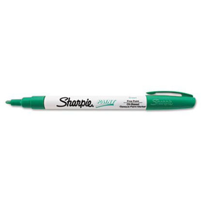 Picture of Permanent Paint Marker, Fine Bullet Tip, GreenSAN-35537
