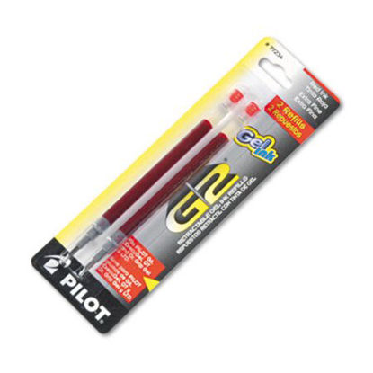 Picture of Refill for Pilot Gel Pens, Extra-Fine Point, Red Ink, 2/PackPIL-77234