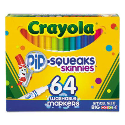 Picture of Pip-Squeaks Skinnies Washable Markers, Medium Bullet Tip, Assorted Colors, 64/PackCYO-588764