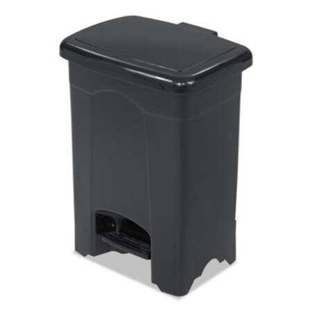 Picture of Step-On Receptacle, Rectangular, Plastic, 4 gal, BlackSAF-9710BL