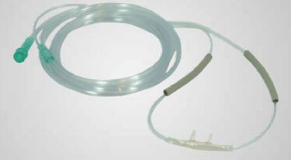Picture of Nasal Cannula with Ear Cushions Continuous Flow AirLife® Adult Curved Prong / NonFlared TipFM2699