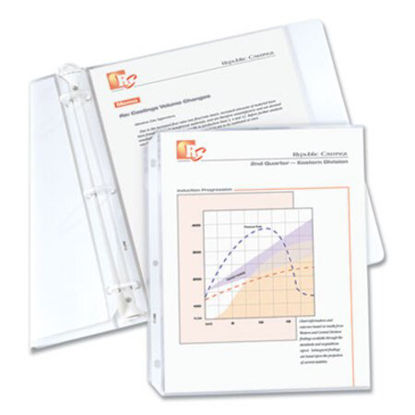 Picture of Standard Weight Polypropylene Sheet Protectors, Clear, 2", 11 x 8 1/2, 50/BXCLI-62037