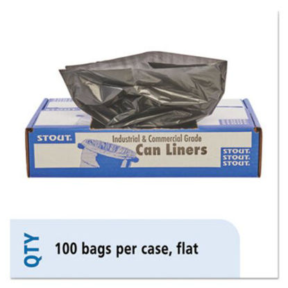 Picture of Total Recycled Content Plastic Trash Bags, 33 gal, 1.3 mil, 33" x 40", Brown/Black, 100/CartonSTO-T3340B13